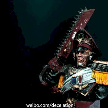 Commissar with chainsword by zxf138956zxf