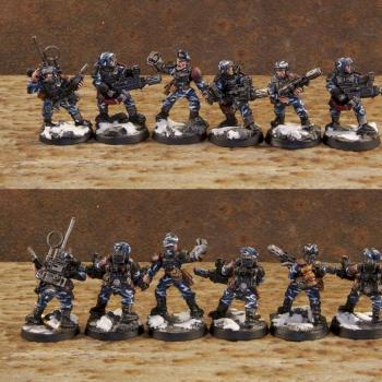 Imperial Guard Cadian Platoon Command Squad Melta by IRKUCK