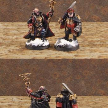 Imperial Guard Cadian Psyker and Lord Commissar by IRKUCK