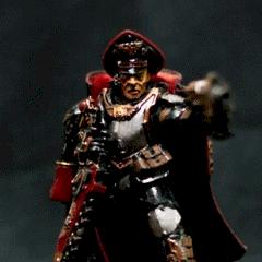 Commissar with chainsword & bolterpistol by zxf138956zxf