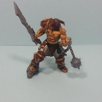 Games Workshop Miniatures: Chaos Slaughter Priest (Work In Progress) by thewartoad