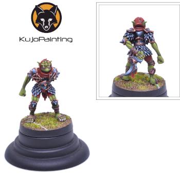 Bloodbowl Hobgoblin Starplayer by KujoPainting