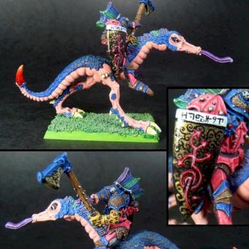 Incredibly Garish Champion of Slaanesh on a Steed by red robin