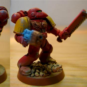 Blood Angel Sergeant by Elethiomell
