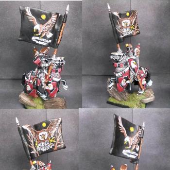 Warhammer Bretonnian Knight of fearsome eagle by tinman755