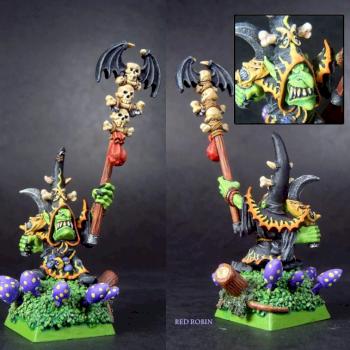 Night Goblin Shaman in a Magic Mushroom Ring by red robin
