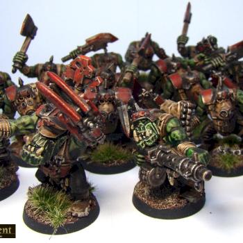 40K Orks - Orkboys by Burns