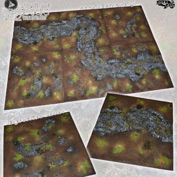 MODULAR 72x48 ROADBOARD fantasy scenery terrain surface by studiolevel