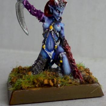Daemonette kneeling by Bruce