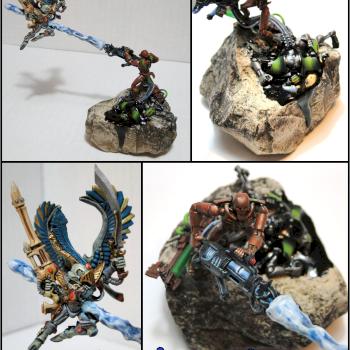 Necron Warrior Vs. Phoenix lord by Benhur