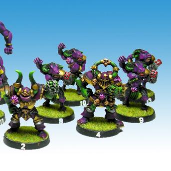 Slaaneshi Chaos Blood Bowl Team by Asariel