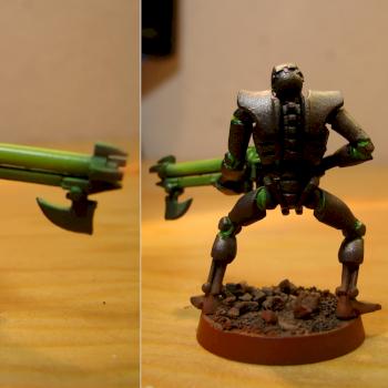 Necron Warrior by Elethiomell