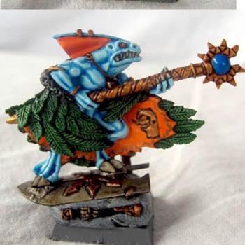 Skink Priest by middleearth models