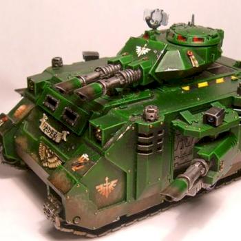 Dark Angels Space Marine Predator by hammerandbrush