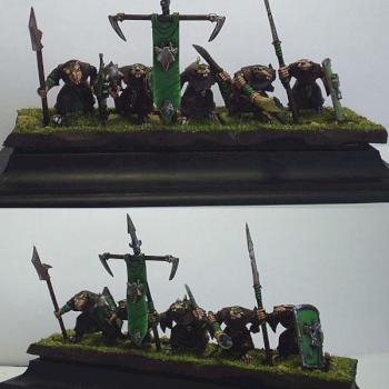 skaven clanrats by bretonian man