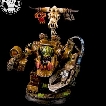 Warhammer 40K Space Orks, Ghazghkull Thraka, Yellow by cool-minis.com