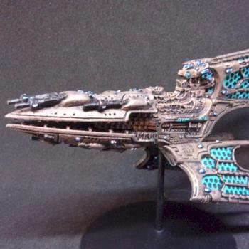 Void Stalker Eldar Battleship by InspiredOgreStudio