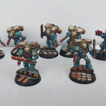 Space marine assault squad by Antonio.G
