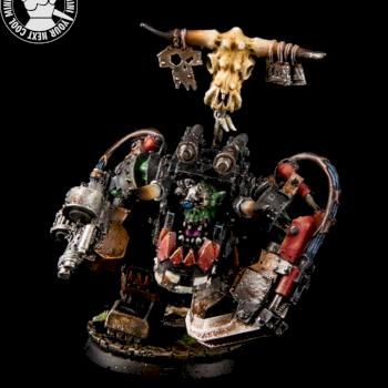 Warhammer 40K Space Orks, Ghazghkull Thraka, Black by cool-minis.com