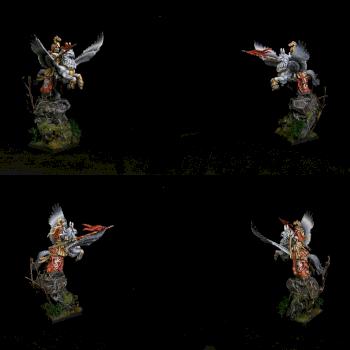 Bretonnian Knight on Hippogriff conversion by Eclipseddstny
