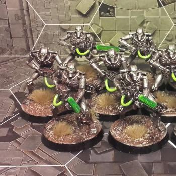 Necron Warriors by Czuprynsky