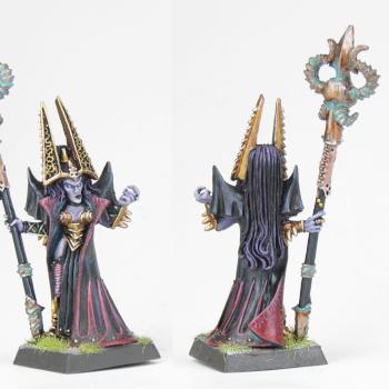 Dark Elves Sorceress by RedPyramid