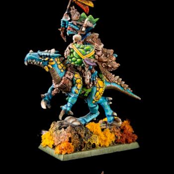 Warhammer AoS/FB, Lizardmen - Saurus Oldblood on Cold One by cool-minis.com