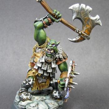 14560: Kavorgh, Black Orc Warlord- by mikecarrero