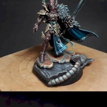 Eldar Visarch with galaxy pattern by Waaghmasta100