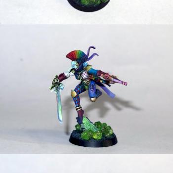 Harlequin Troupe Master with Power Sword by DavBan