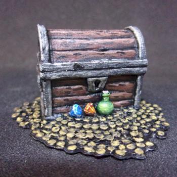 3D Printed Treasure Chest by InspiredOgreStudio