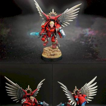 Blood Angels Space Marines Captain by War and Paint