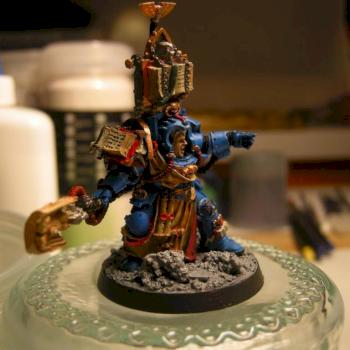 Space Marine Librarian in Terminator Armour by Davelement