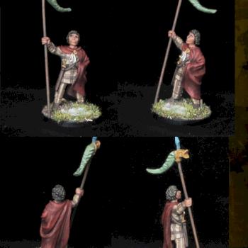 PAINTED ARTHURIAN,PICT,VIKING WARRIOR (SAGA) Standard Bearer by belminiart