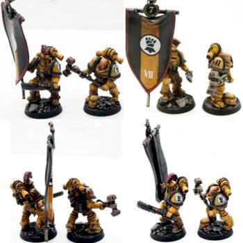 Imperial Fist MKII Command Team by Melcavuk