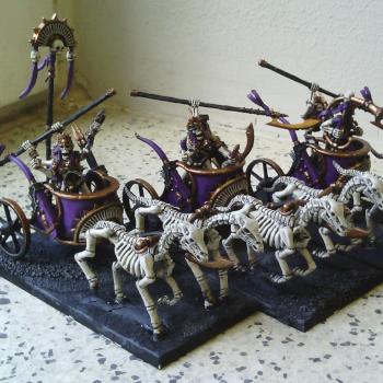 Tomb Kings Skeleton Chariots by Sampi
