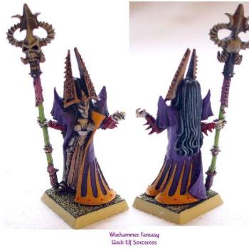 Warhammer Fantasy Dark Elf Sorceress by seltzer