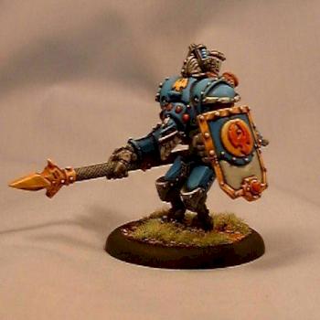 Cygnar Lancer... side view by pantofful