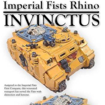 Imperial Fists Rhino by Agatheron