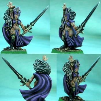 Dark Elven Sorceress Mage by golgfag
