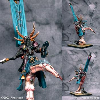 Mounted Slaanesh Lord by misterfinn