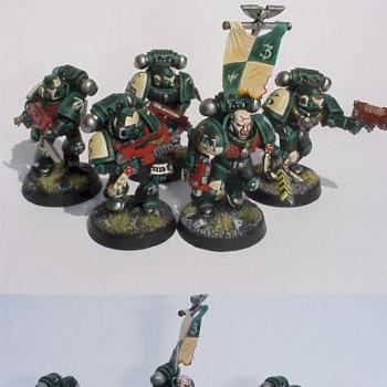 Dark Angels space marines by Powerfist