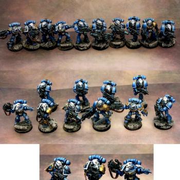 Space Marines Veteran Squad by VIOLET