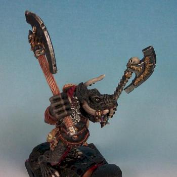 GW Minotaur Lord on Lava Base, pic3 by natch20.com