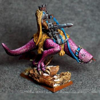 Black Lord of Chaos on Steed of Slaanesh (repainted) by 4K_