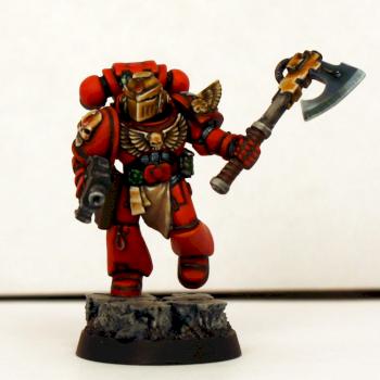 Blood Angel Veteran w/Power Axe by FatboyTheHungry