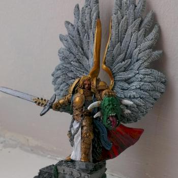Winged archangel by jaybaz