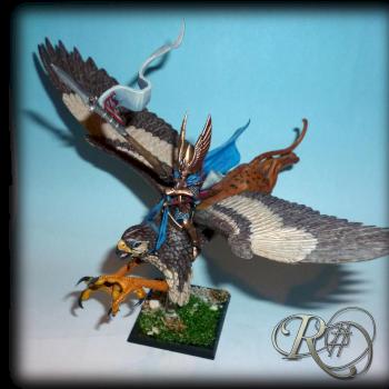 high elf on griffon by [R#]