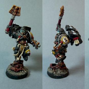 Imperial Fist Chaplain with Retro by PoneyBoy