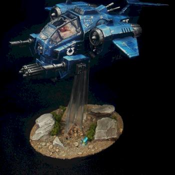 Space Marine Stormtalon Gunship by njc2601
